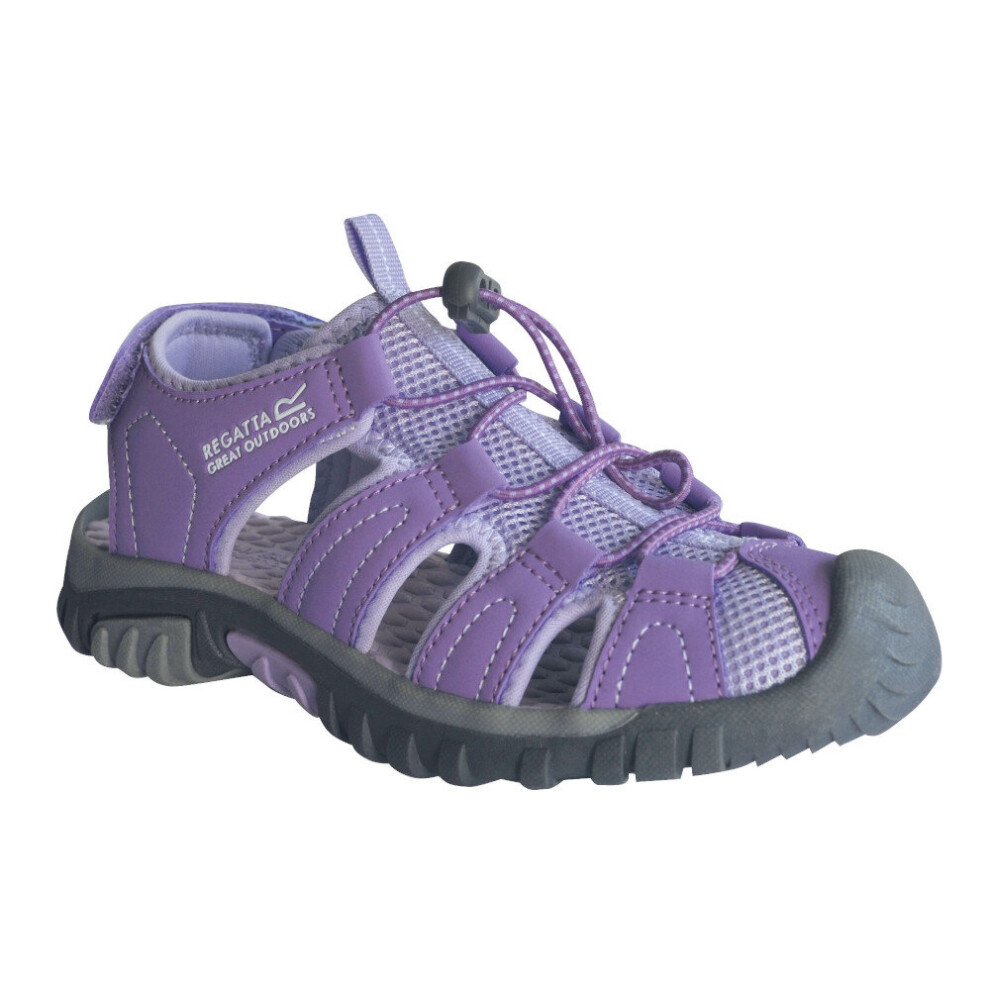 (Amethyst/Lil, UK Size 3 (EU 36)) Regatta Boys & Girls Westshore Breathable Walking Sandals
