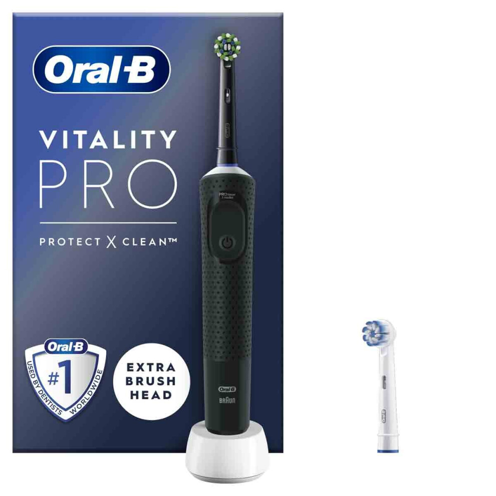 Oral-B: Vitality Pro Deep Clean Edition. Black. One brush head. Box opened/worn. - Image 26
