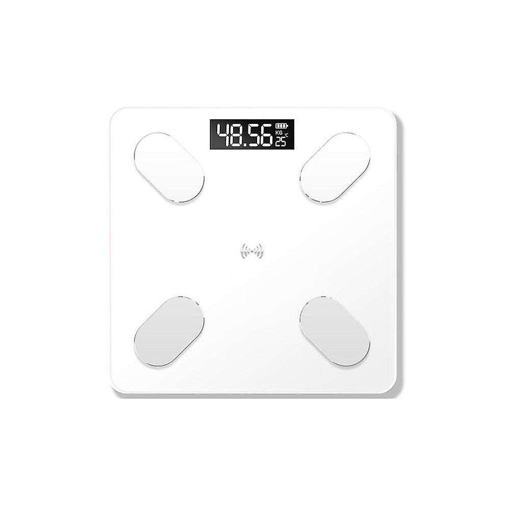 White (White) Body Fat Scale Smart Electronic Weight Scale Body Composition Monitor Health Analyzer