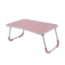 (Love Pink) Laptop Table Stand FoldingDesk Bed Computer