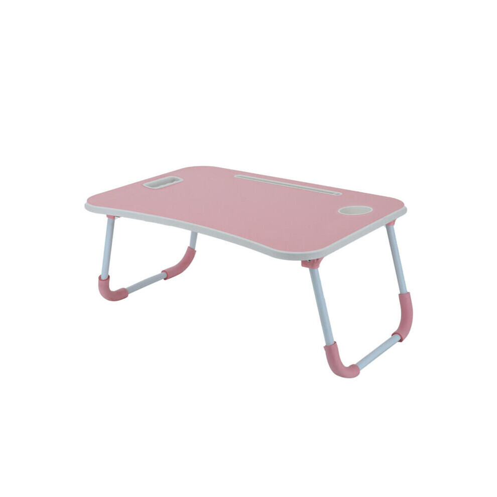 (Love Pink) Laptop Table Stand FoldingDesk Bed Computer