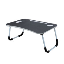 (Black Brushed Color) Laptop Table Stand FoldingDesk Bed Computer