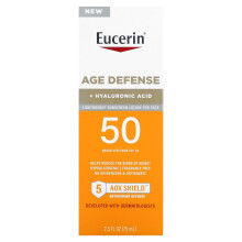 Eucerin, Age Defense, Leichte Sonnenschutzlotion für das Gesicht, LSF 50, Duftstofffrei, 2,5 fl oz (75 ml)