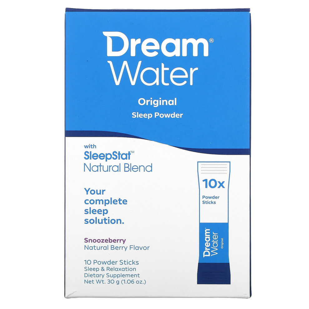 Dream Water, Sleep Powder, Snoozeberry, 10 Sticks, 3 g Each