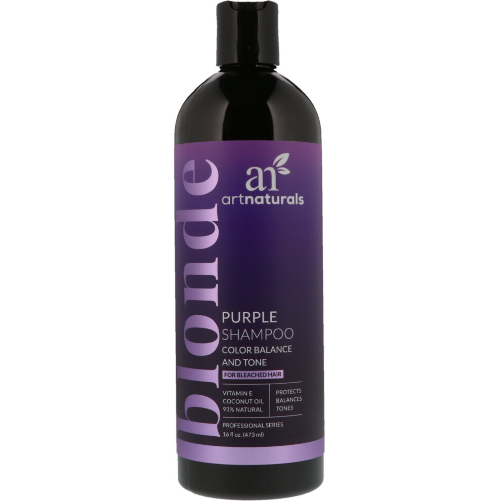 Art Naturals Purple Artnaturals, Shampoo, Color Balance And Tone, 16 Fl Oz (473 Ml)