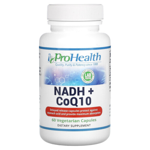 ProHealth Longevity, NADH + CoQ10, 60 Kapseln