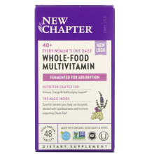 New Chapter, Multivitamine Quotidienne Unique pour Femme 40+, 48 Comprimés Végétariens