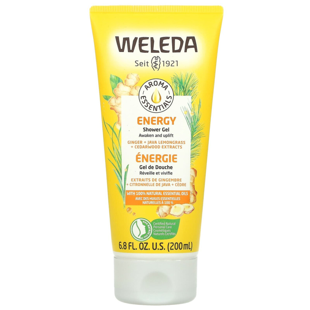 Weleda , Aroma Essentials, Energy Shower Gel, 6.8 Fl Oz (200 Ml)
