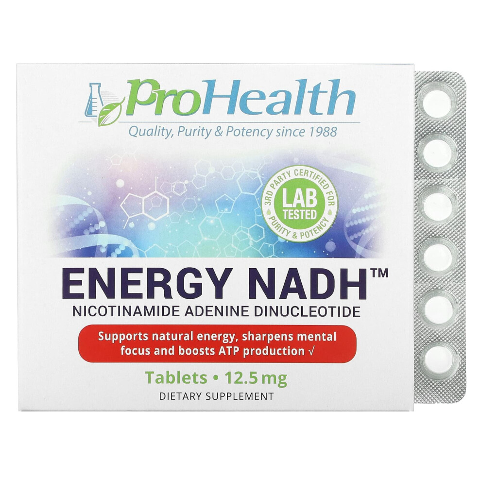 Prohealth Longevity , Energy Nadh, 12.5 Mg, 90 Tablets