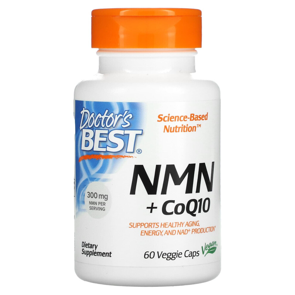 Doctor's Best , Nmn + Coq10, 150 Mg, 60 Veggie Caps