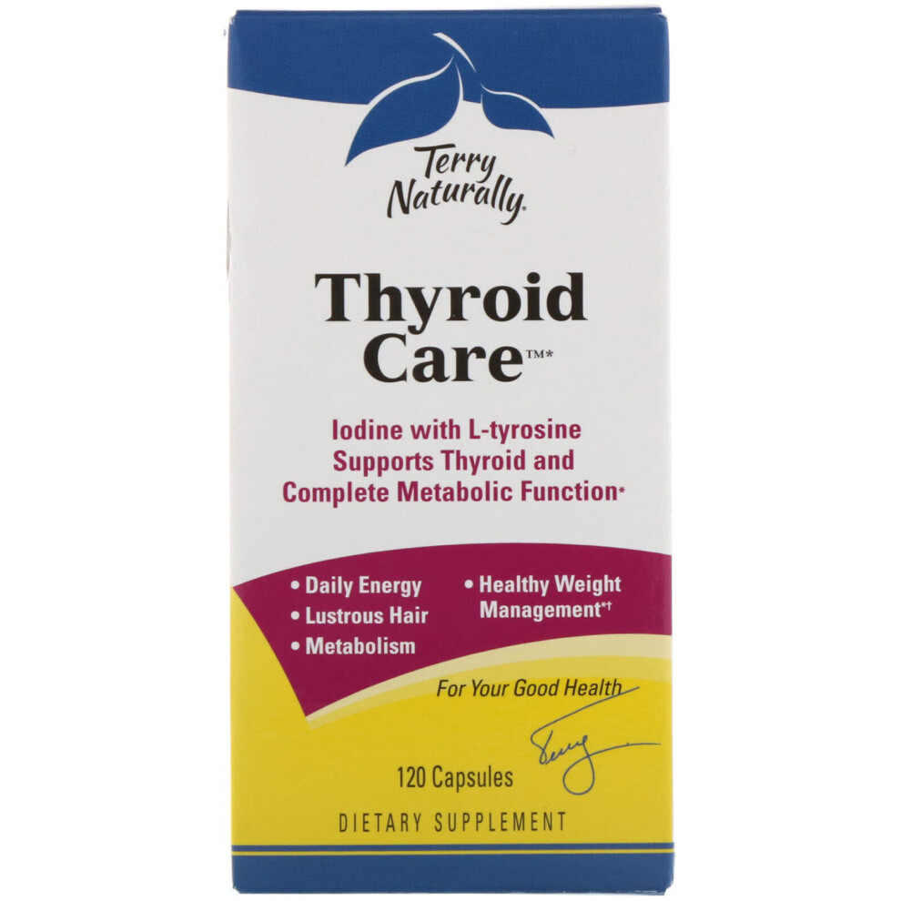 Terry Naturally , Thyroid Care, 120 Capsules