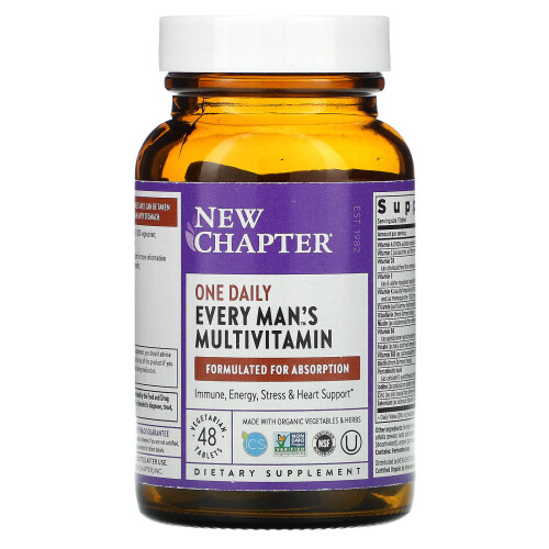 New Chapter, Every Man's One Daily Multivitamin, 48 vegetarische Tabletten 2