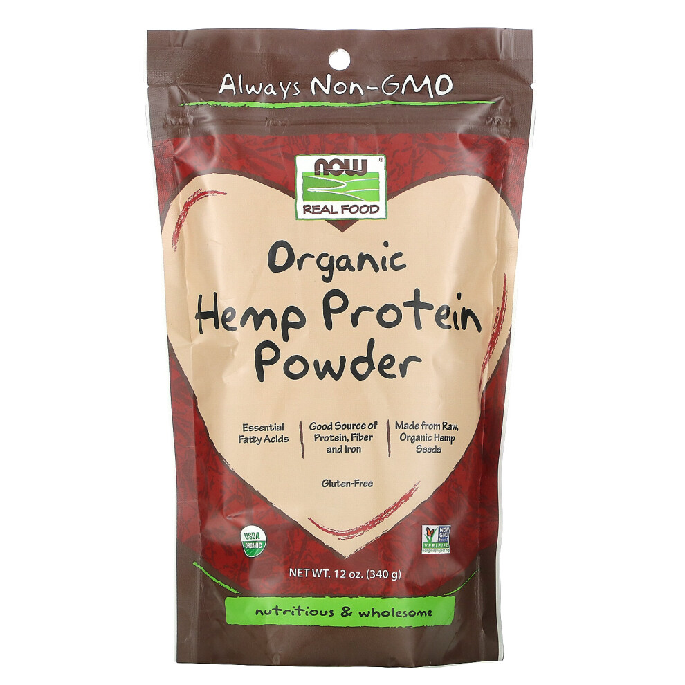 Now Foods , Real Food, Organic Hemp Protein Powder, 12 Oz (340 G)