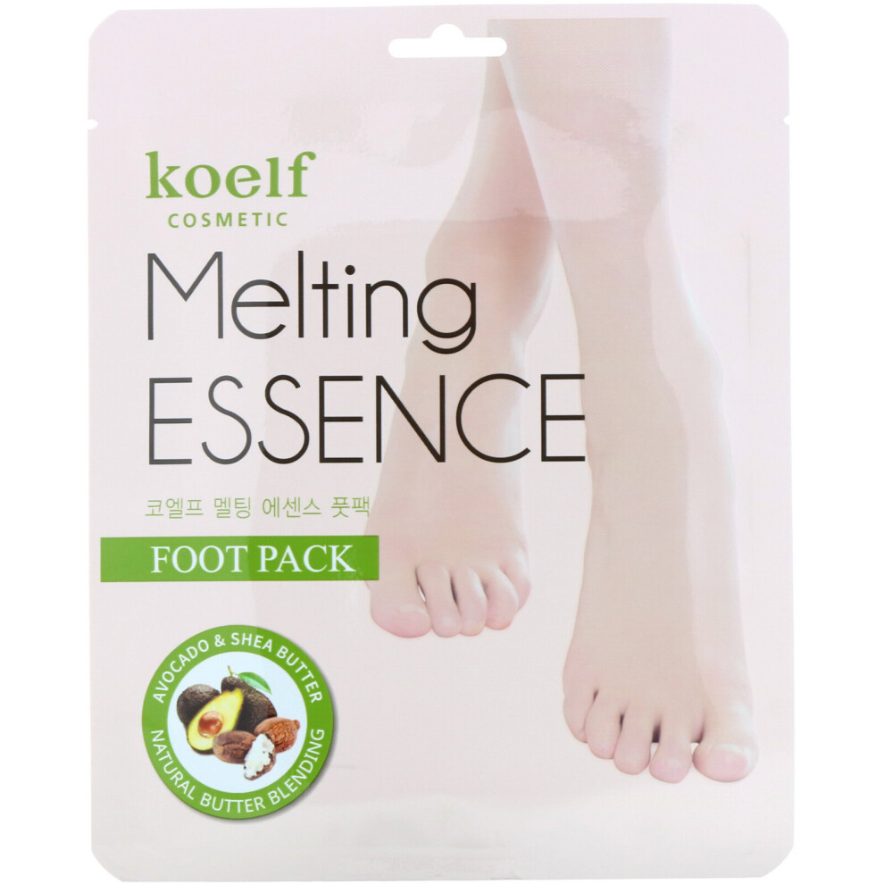Koelf , Melting Essence Foot Pack, 10 Pairs