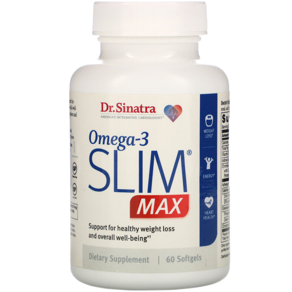 Dr. Sinatra , Omega-3 Slim Max, 60 Softgels