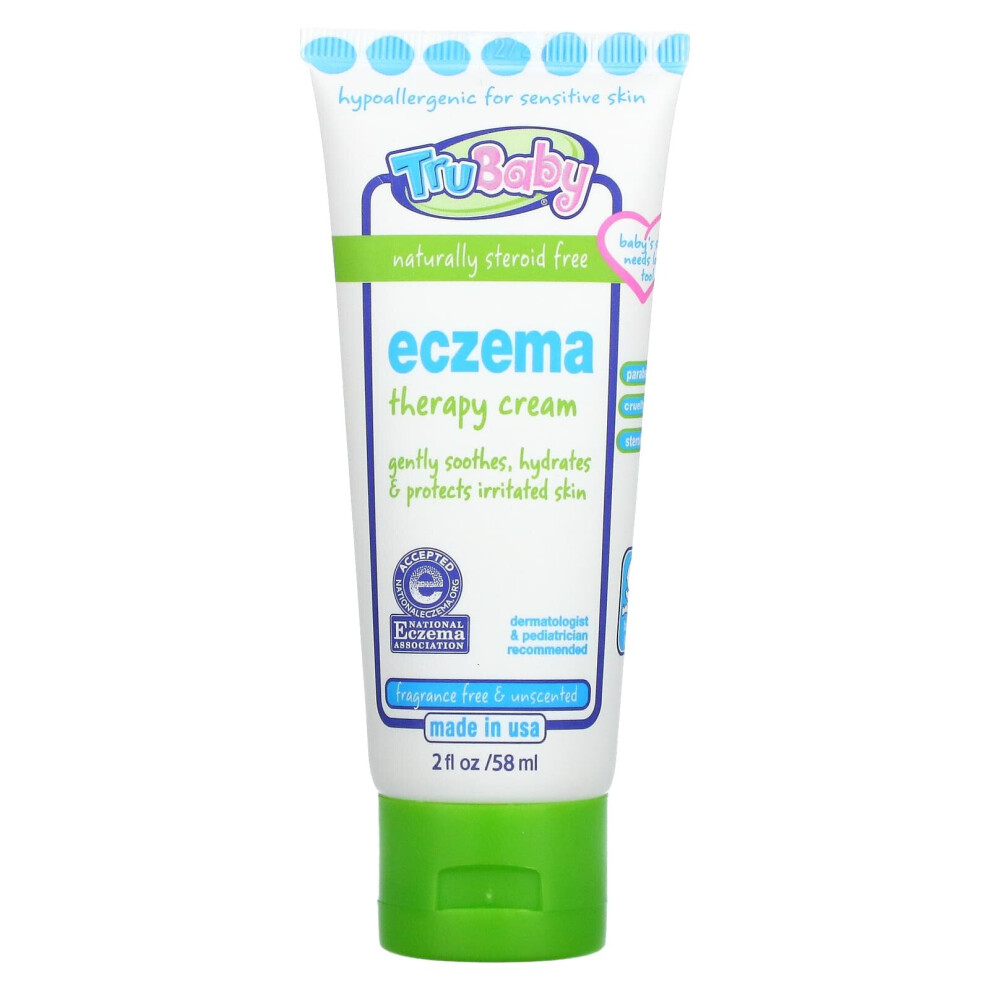 Trukid , Trubaby, Eczema Therapy Cream, Unscented, 2 Fl Oz (58 Ml)