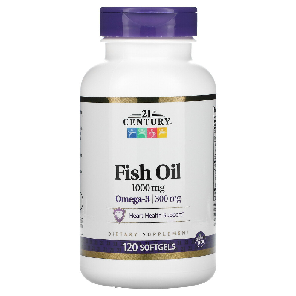 21St Century , Fish Oil, 1,000 Mg, 120 Softgels