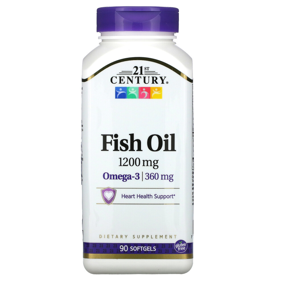 21St Century , Fish Oil, 1,200 Mg, 90 Softgels