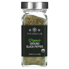 The Spice Lab, Poivre Noir Moulu Biologique, 2,2 oz (62 g)