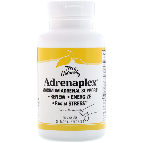 Terry Naturally, Adrenaplex, Maximum Adrenal Support, 120 Capsules 2
