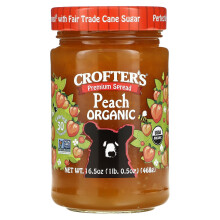 Crofter's Organic, Organic Premium Spread, Peach, 16.5 oz (468 g)