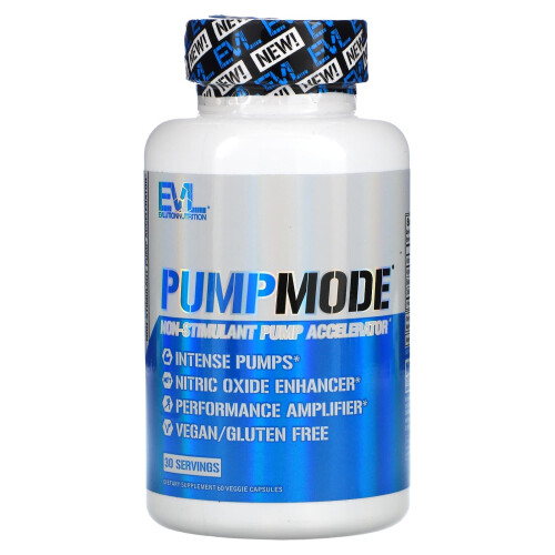 EVLution Nutrition, PumpMode, 60 Veggie Capsules