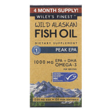 Wiley's Finest, Wildes Fischöl aus Alaska, Spitzen-EPA, 120 Weichkapseln