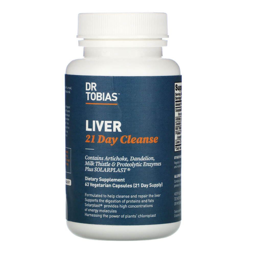 Dr. Tobias , Liver 21 Day Cleanse, 63 Vegetarian Capsules