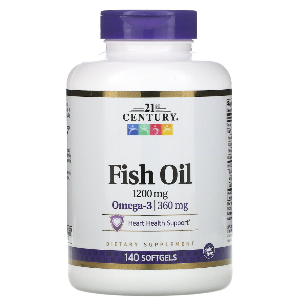 21St Century , Fish Oil, 1,200 Mg, 140 Softgels