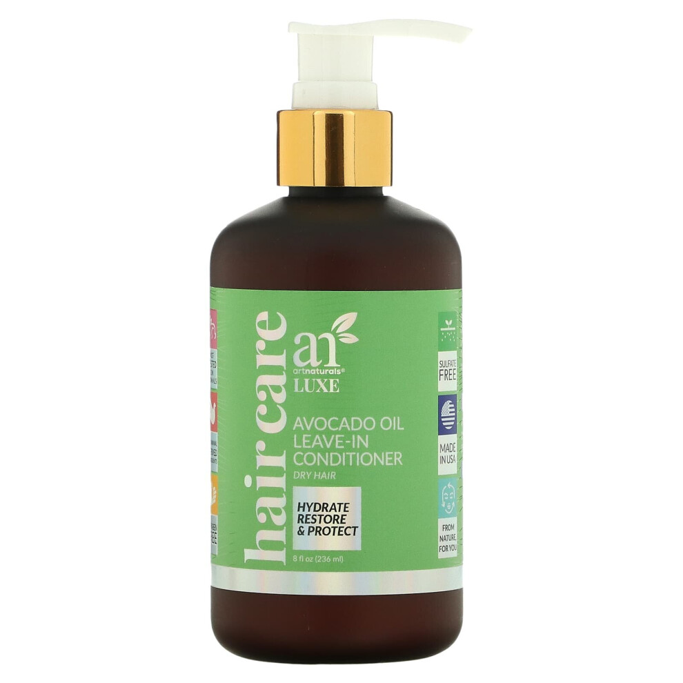 Artnaturals , Luxe, Avocado Oil Leave-In Conditioner, Dry Hair, 8 Fl Oz (236 Ml)