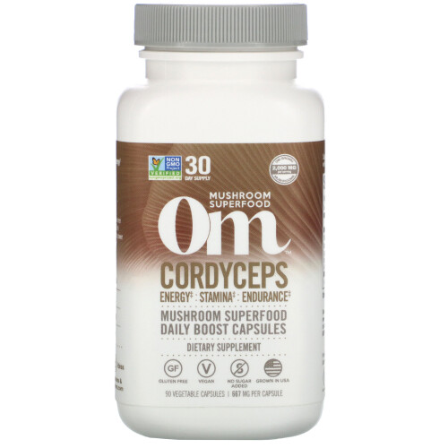 Om Mushrooms, Cordyceps, 90 Capsules Végétales