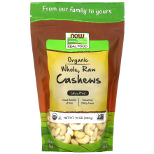 NOW Foods, Bio Ganze Rohe Cashewkerne, Ungesalzen, 10 oz (284 g)