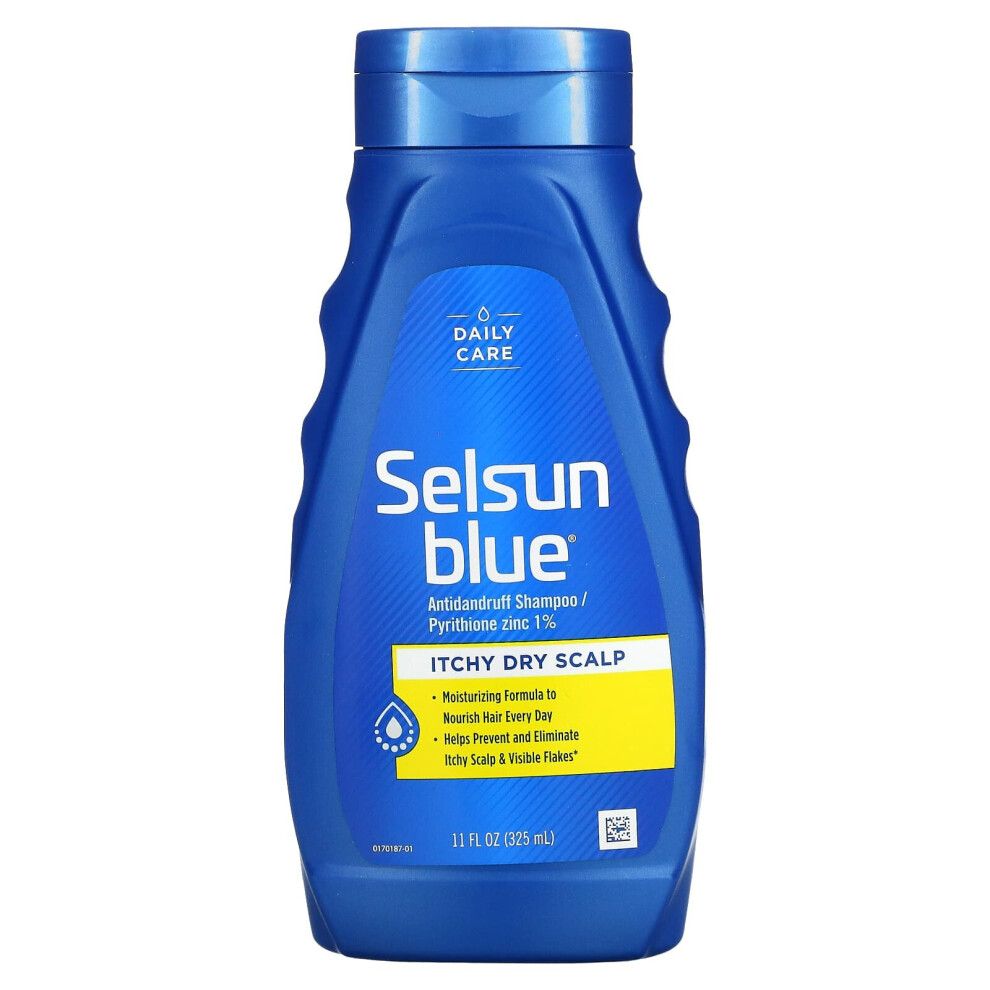 Selsun Blue, Antidandruff Shampoo, Itchy Dry Scalp, 11 Fl Oz (325 ml)