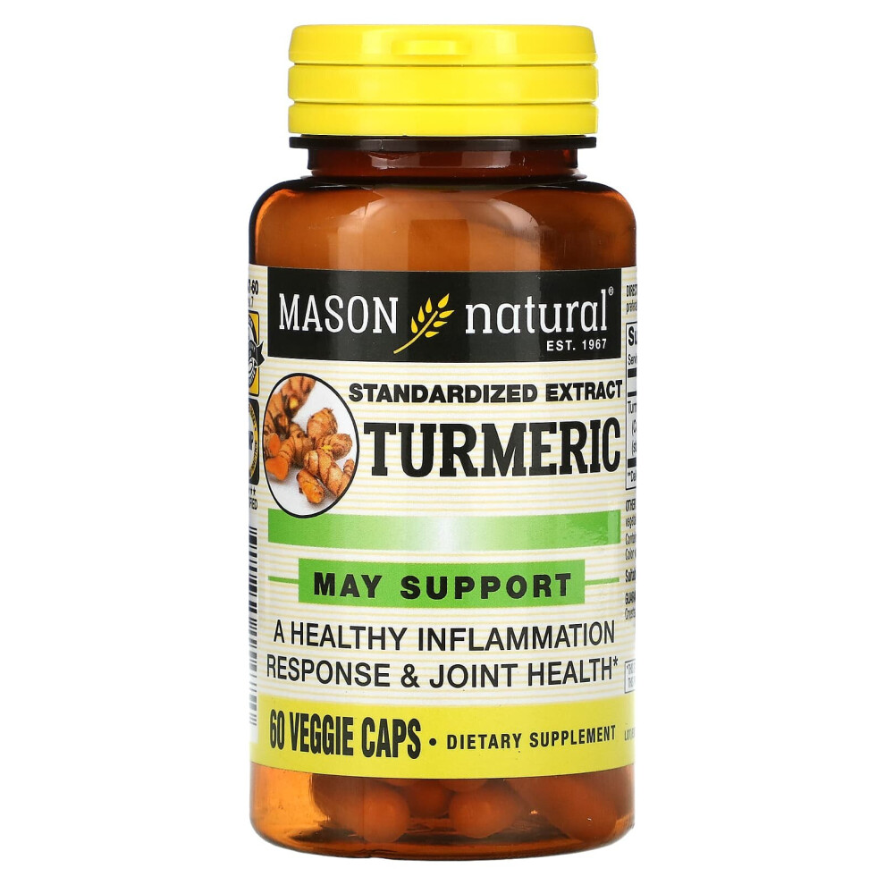 Mason Natural , Standardized Extract Turmeric, 60 Veggie Caps