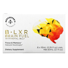 Beekeeper's Naturals, Royal Jelly Brain Fuel, 6 Fläschchen, je 0,35 fl oz (10 ml)