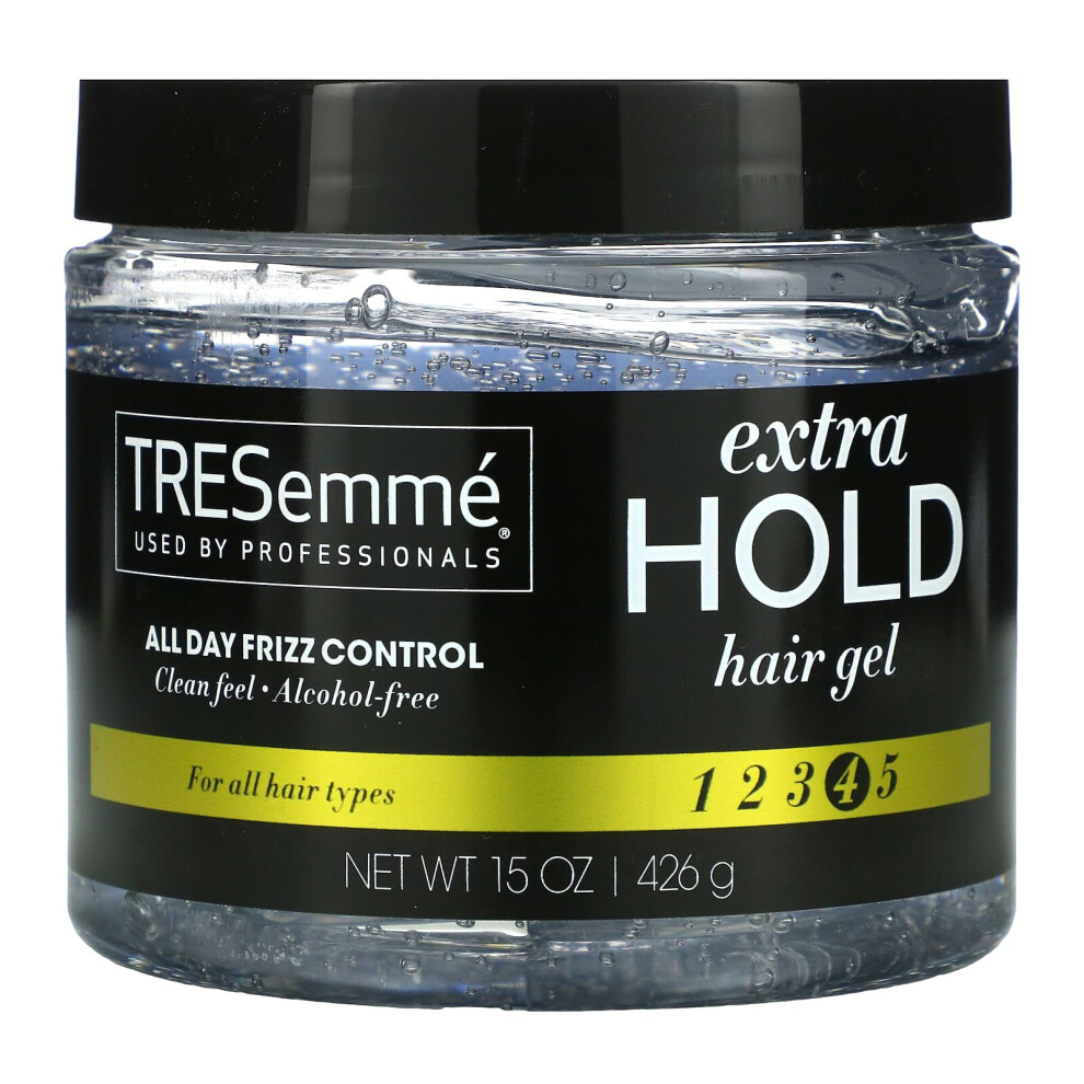 Tresemme, Extra Hold Hair Gel, 4, All Day Frizz Control, 15 oz (426 g)