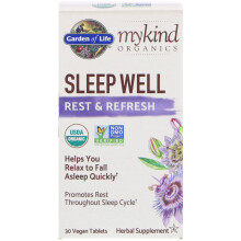 Garden of Life, Organics, Sleep Well, Ruhe & Erfrischung, 30 vegane Tabletten