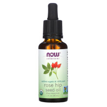 NOW Solutions, Biologische Rozenbottelzaadolie, 100% puur, Voor Gezichtsverzorging, 1-Oz
