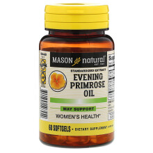 Mason Natural, Nachtkerzenöl, 60 Weichkapseln
