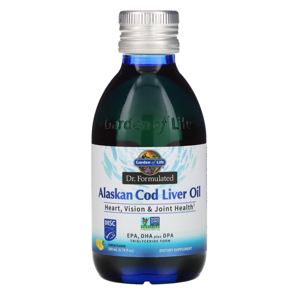 Garden Of Life , Dr. Formulated, Alaskan Cod Liver Oil, Lemon, 6.76 Fl Oz (200 Ml)
