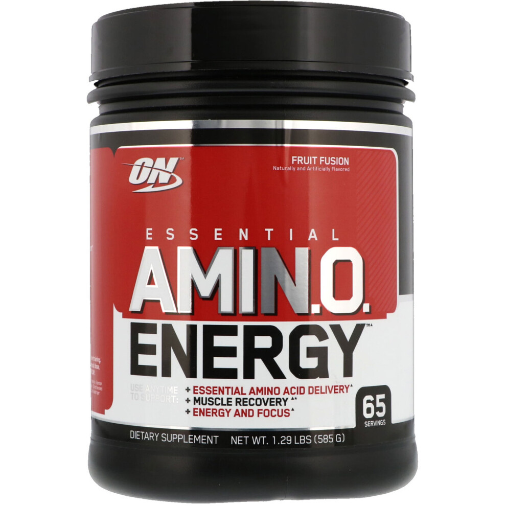 Optimum Nutrition, ESSENTIAL AMIN.O. ENERGY, Fruit Fusion, 1.29 lbs (585 g)