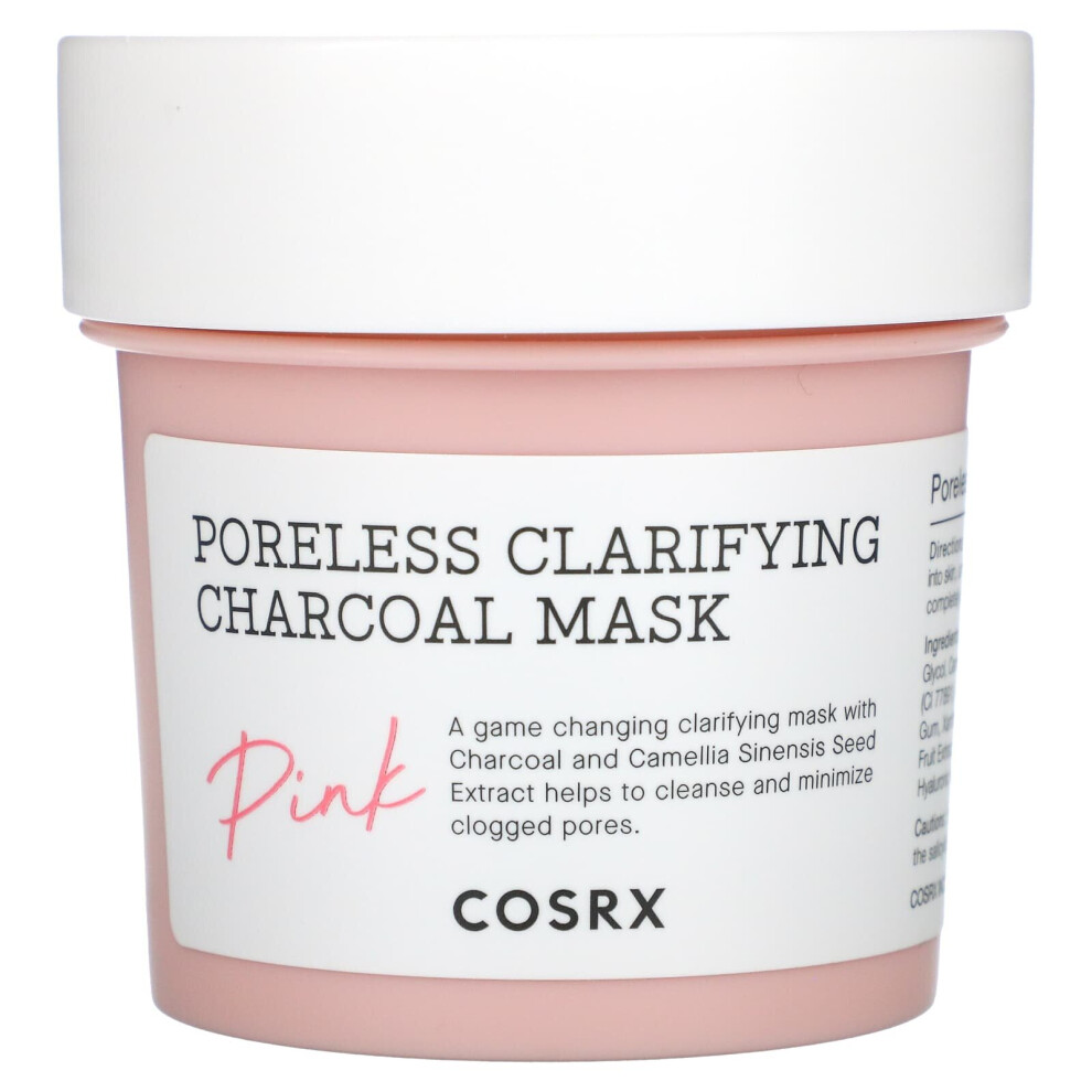 Cosrx Poreless Clarifying Charcoal Mask, 3.88 Oz (110 G) Pink
