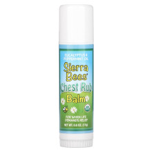 Sierra Bees, Chest Rub Balm Stick, Eucalyptus & Peppermint, 0.6 oz (17 g)