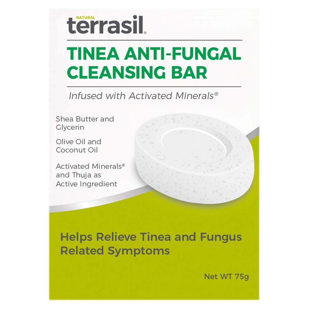 Terrasil, Tinea Anti-Fungal Cleansing Bar, 75 G