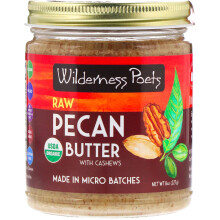 Wilderness Poets, Bio-Roh-Pekannussmus mit Cashewkernen, 8 Unzen (227 g)