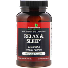 Futurebiotics, Relax & Sleep, 120 vegetarische Tabletten