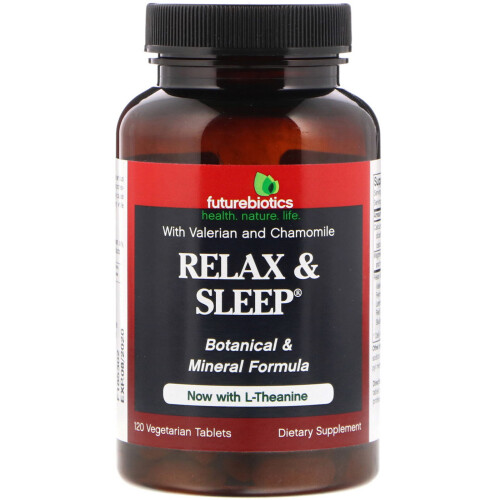 Futurebiotics, Relax & Sleep, 120 vegetarische Tabletten