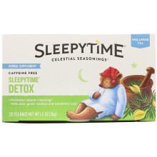 Celestial Seasonings, SleepytimeÆ Détox, Thé Bien-Être, Sans Caféine, 20 Sachets, 1,2 oz (35 g)