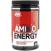 Optimum Nutrition, Essential Amin.O. Energy, Fraise Citron Vert, 9,5 oz (270 g)