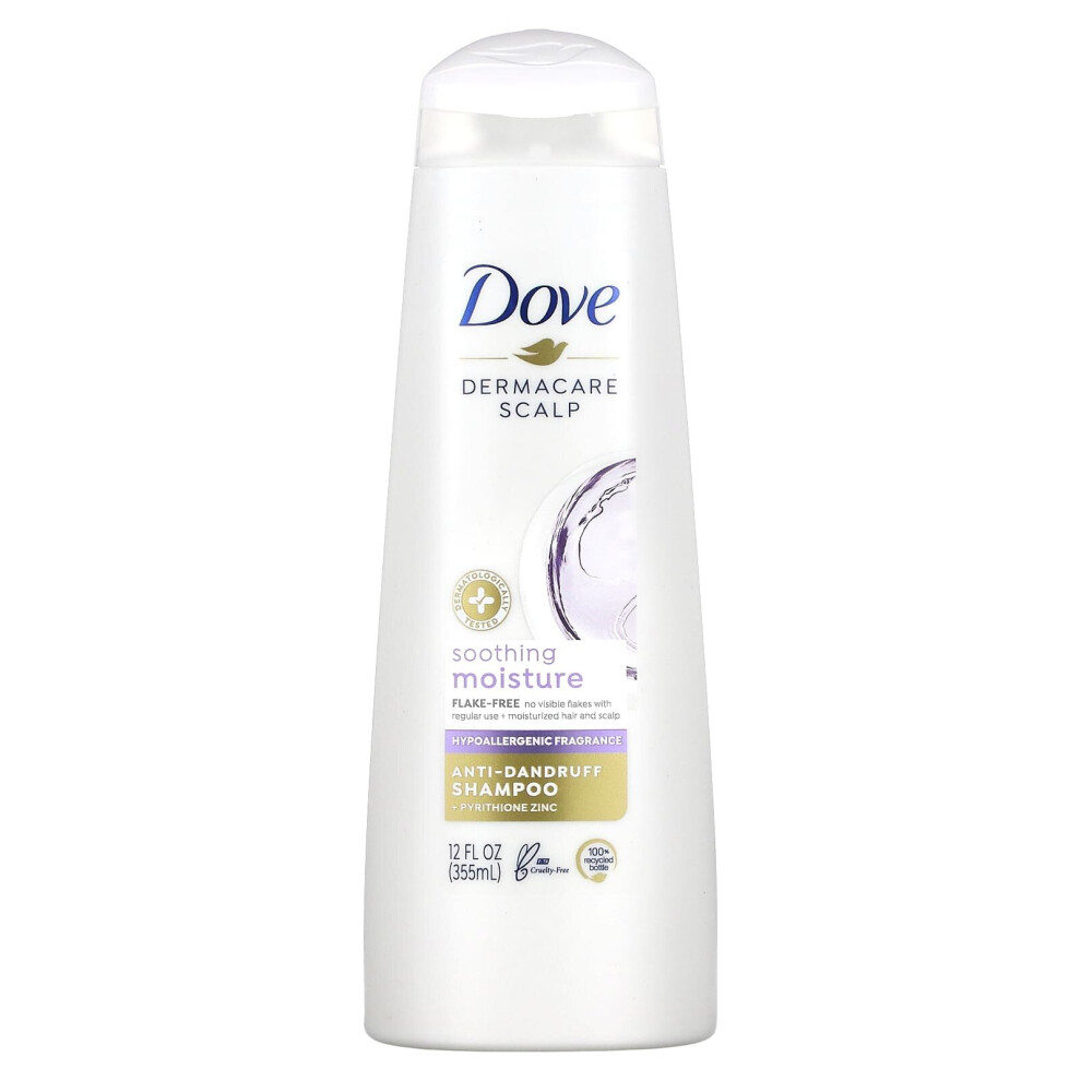 Dove, Dermacare Scalp, Anti-Dandruff Shampoo, Soothing Moisture, 12 fl oz (355 ml)